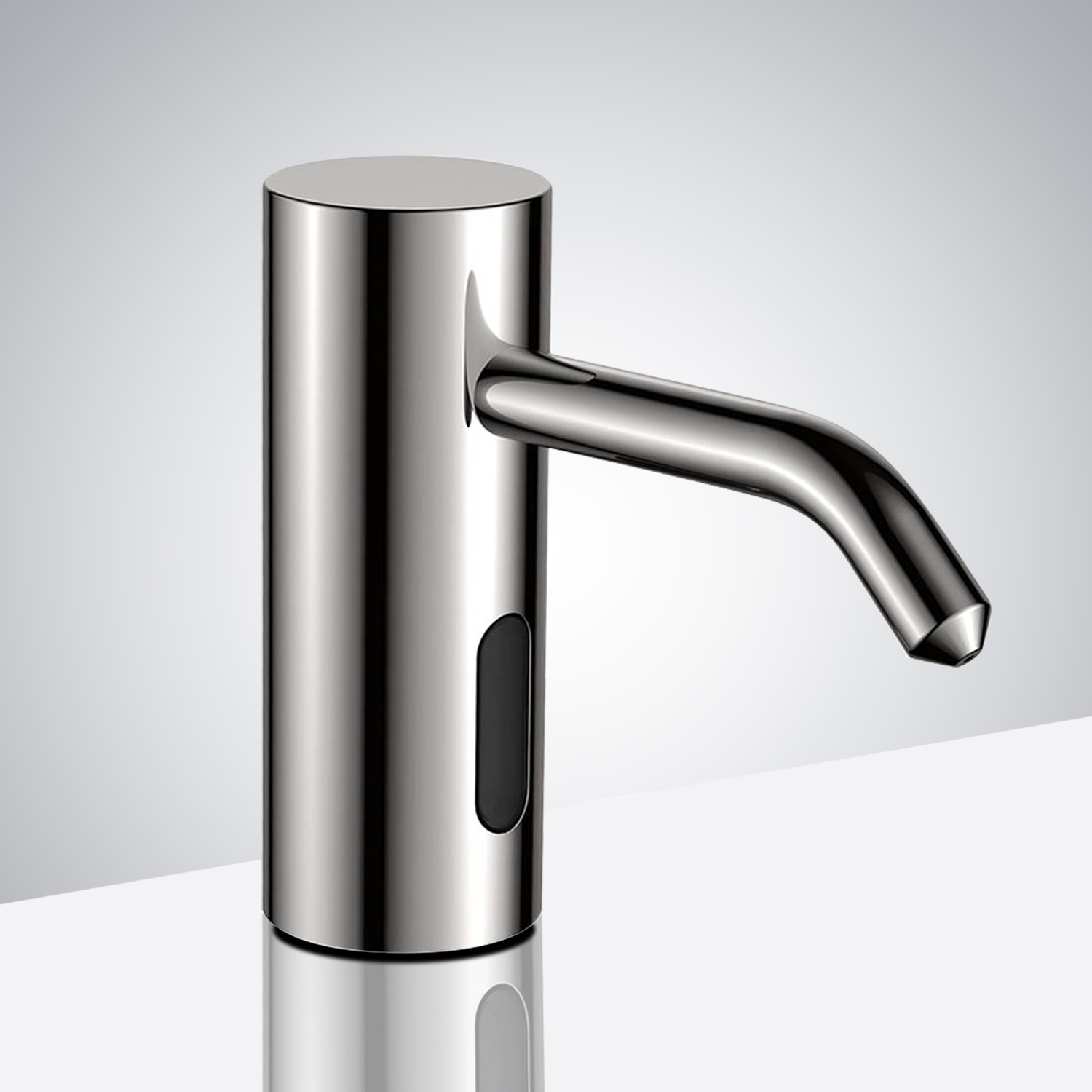 Wella Chrome Brass Deck Mount Commercial Motion Sensor Liquid Soap Dispenser